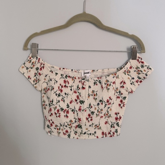 Revolve Off Shoulder Floral Top - Picture 1 of 3